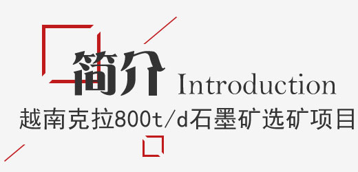 越南克拉800t/d石墨矿选矿厂项目简介